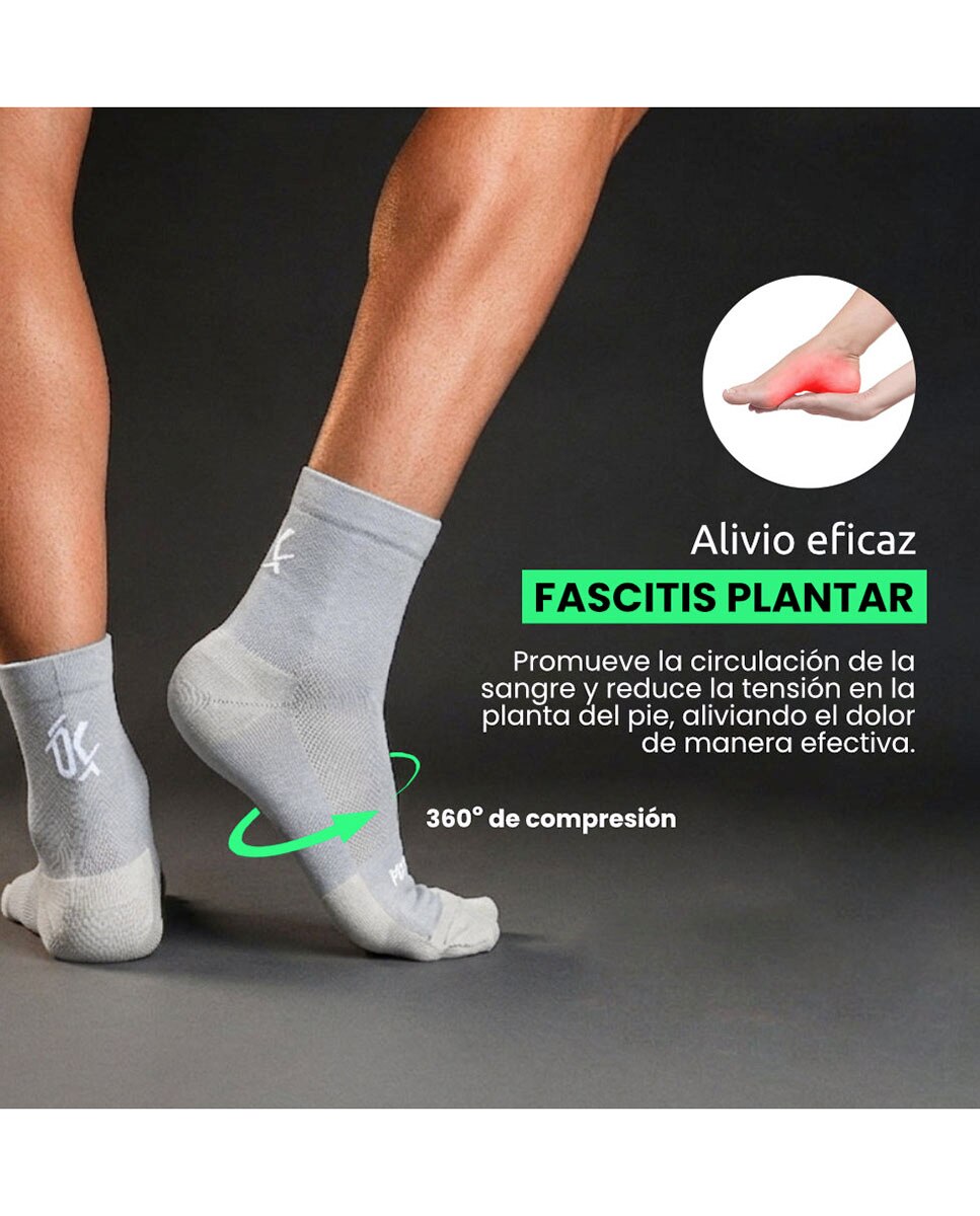 Imagen 3 de Calcetines Comfort Unisex Gris Podoks - Natural Natural