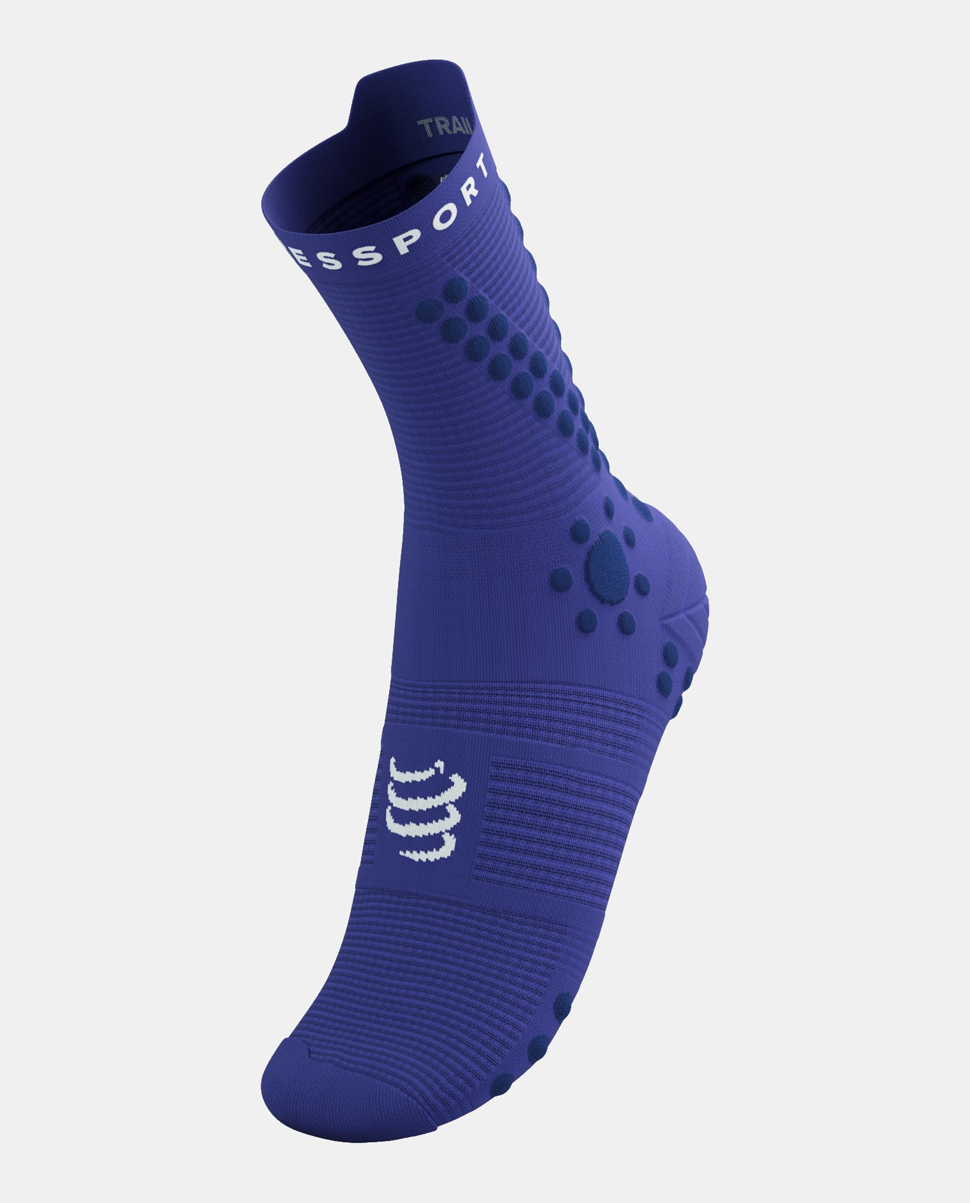 Meias Altas Unissexo Pro Racing Socks V4.0 Trail Azul-2