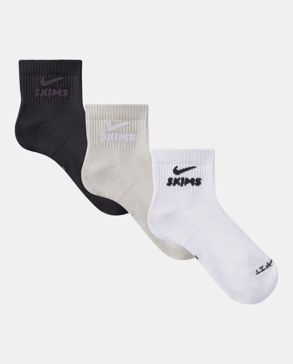 Imagen 1 de Calcetines casual de mujer DF QUARTER SOCK 3PACK NikeSkims Multicolor
