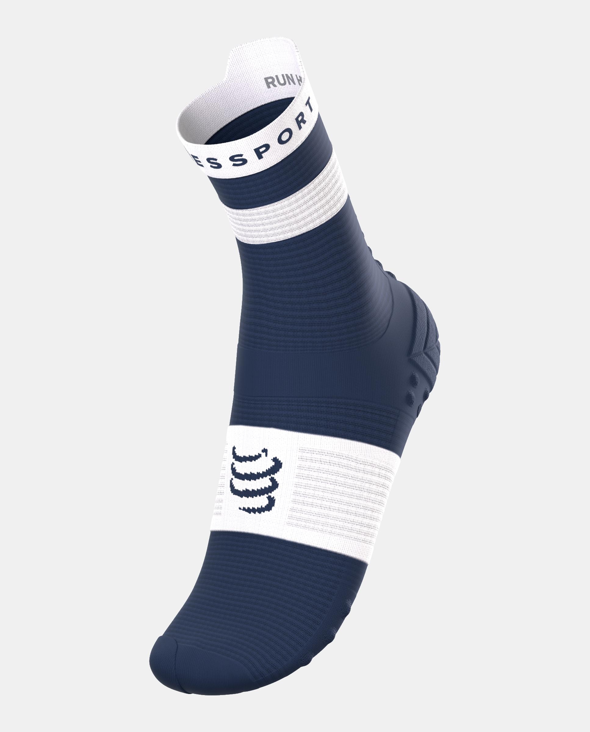 Calcetin alto Running Adulto Pro Racing V.4 Compressport - Azul marino / Blanco Azul marino / Blanco-2
