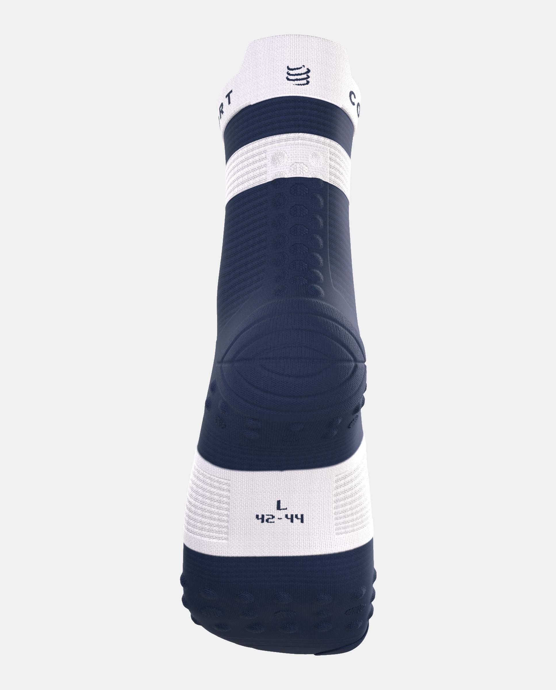 Calcetin alto Running Adulto Pro Racing V.4 Compressport - Azul marino / Blanco Azul marino / Blanco-3