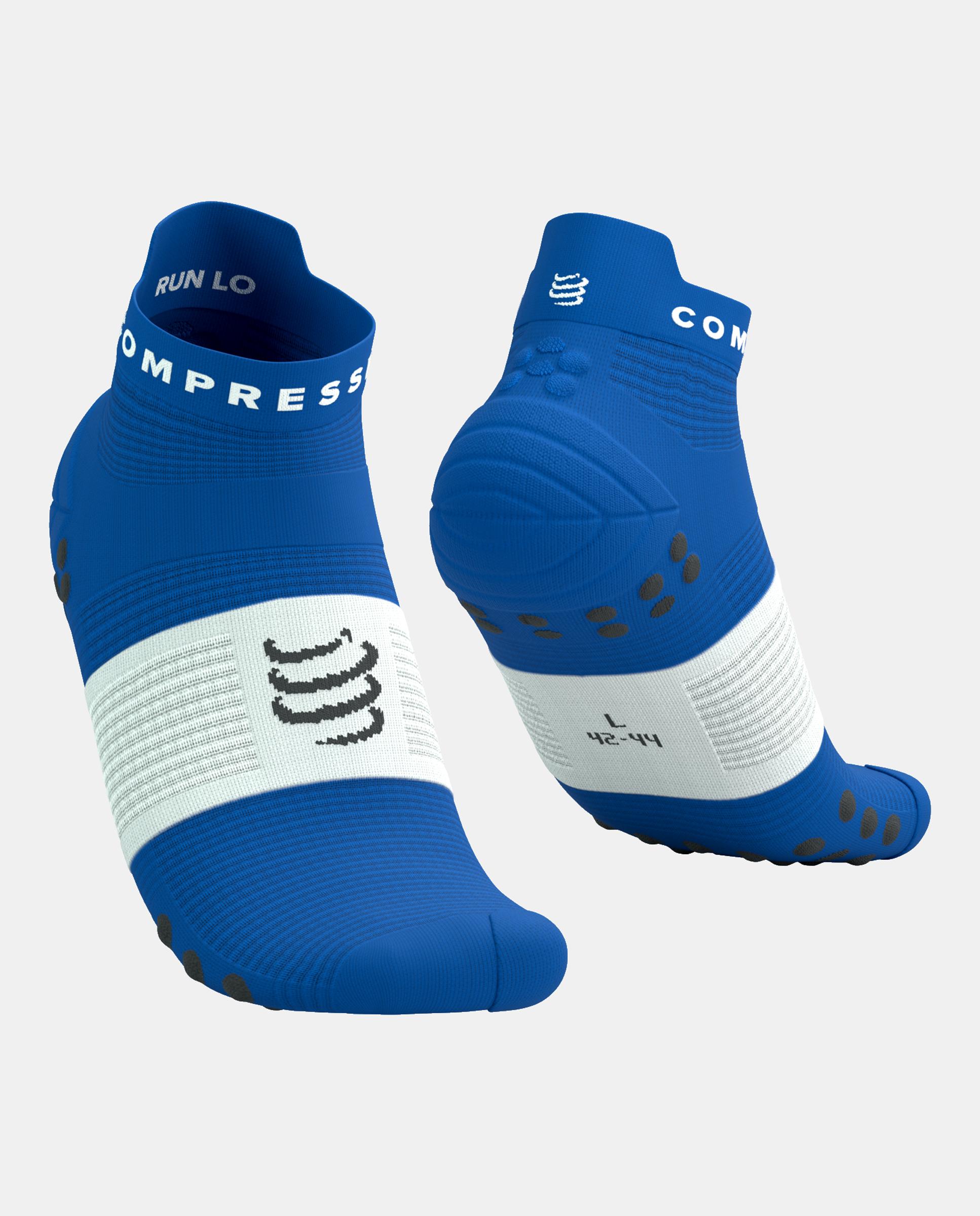 Calcetin bajo Running Adulto Pro Racing V.4 Compressport - Azul eléctrico Azul eléctrico-1