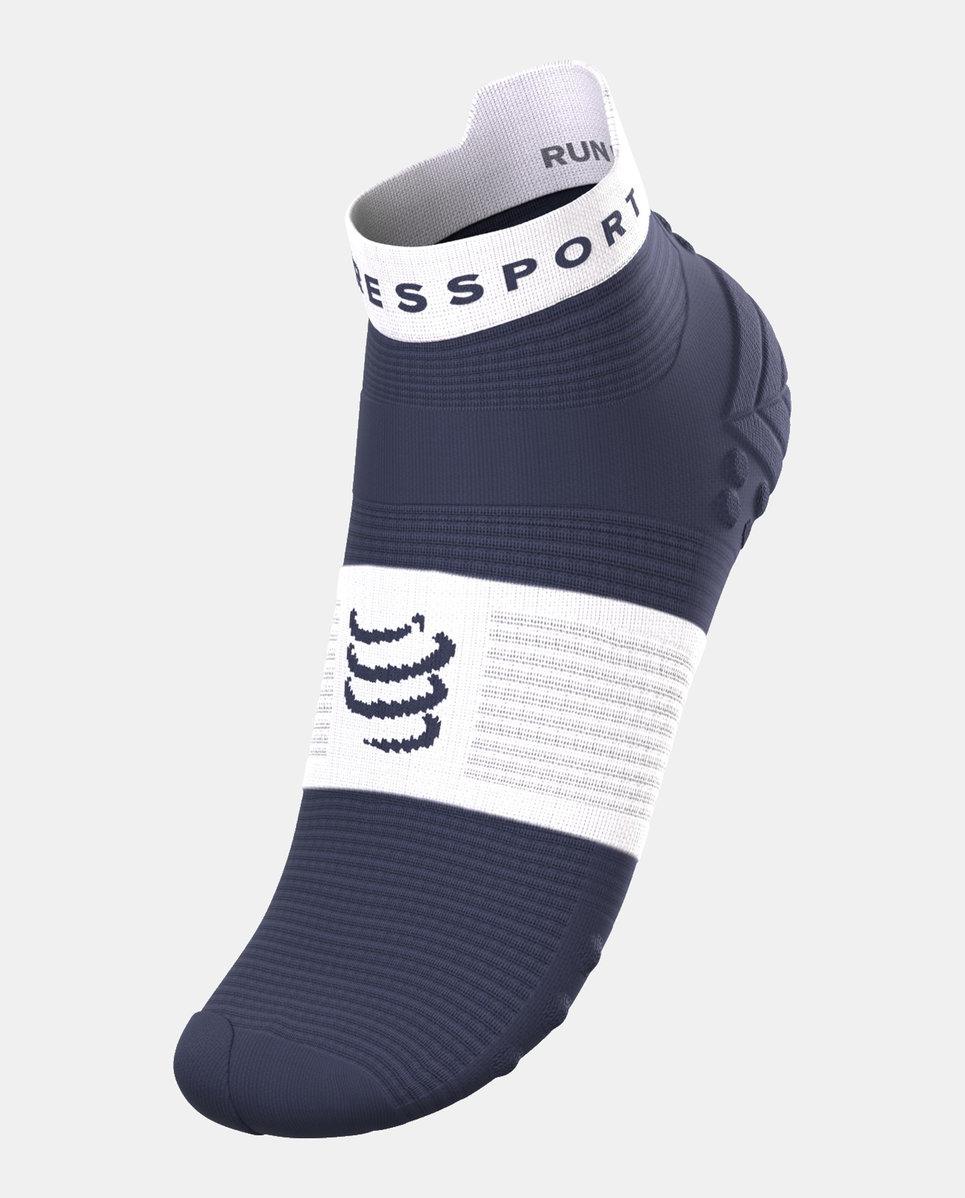 Calcetin bajo Running Adulto Pro Racing V.4 Compressport - Azul marino / Blanco Azul marino / Blanco-2