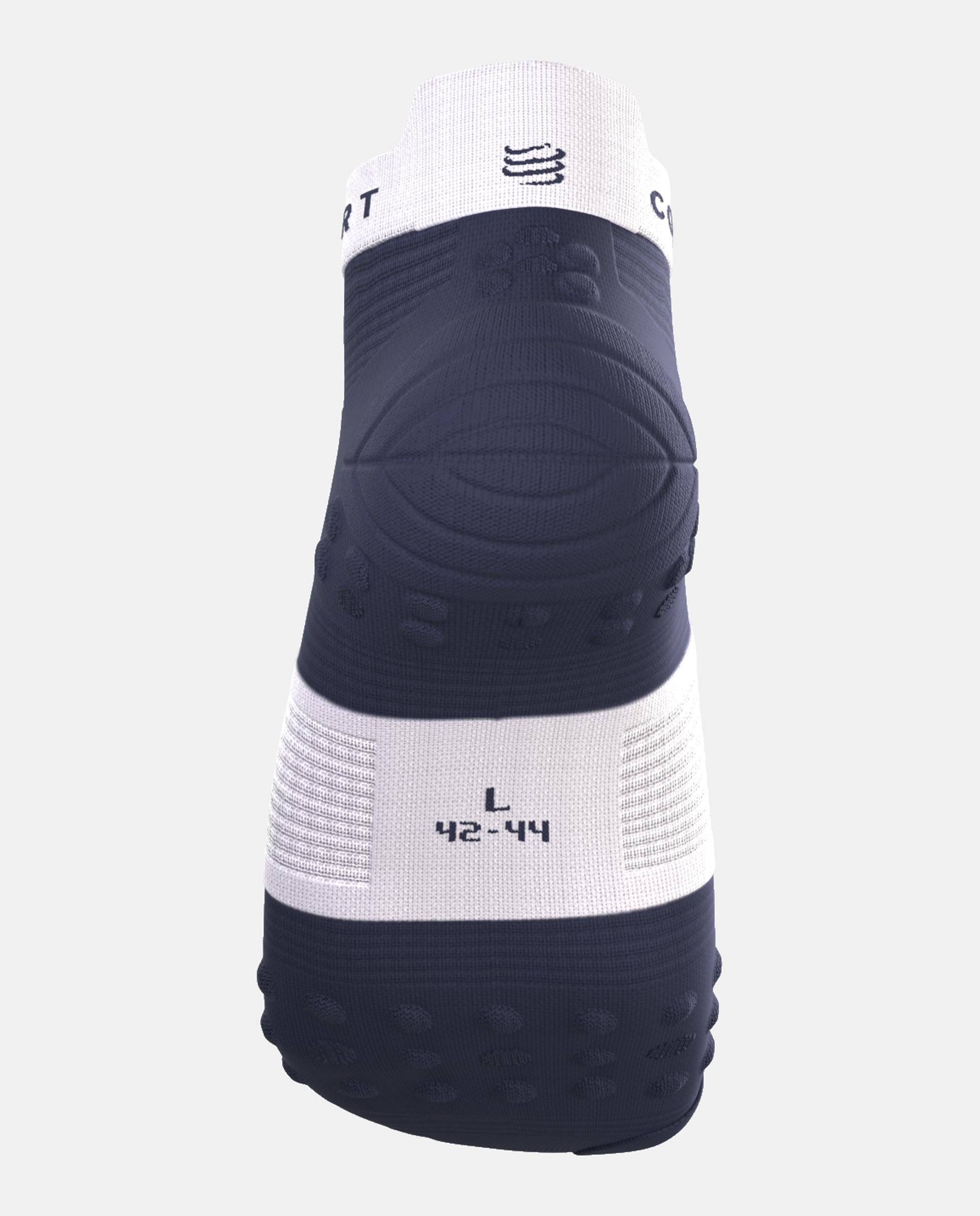 Calcetin bajo Running Adulto Pro Racing V.4 Compressport - Azul marino / Blanco Azul marino / Blanco-3