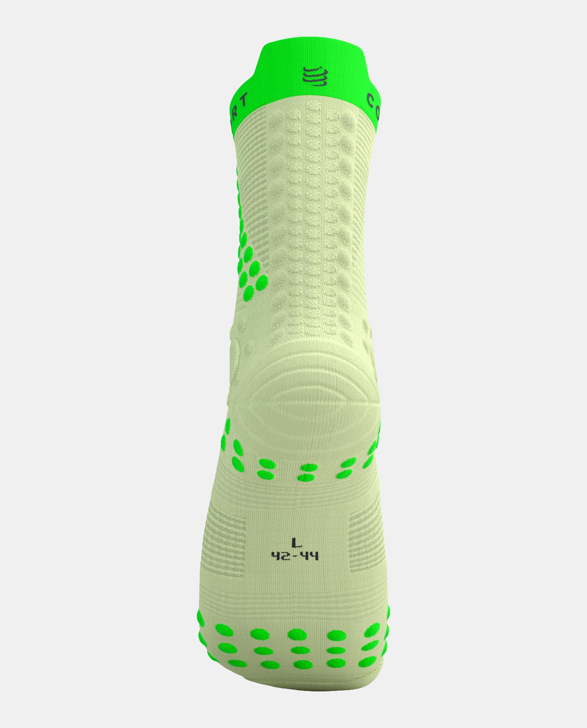 Calcetin Trail-running Adulto Pro Trail Compressport - Verde Lima Verde Lima-3