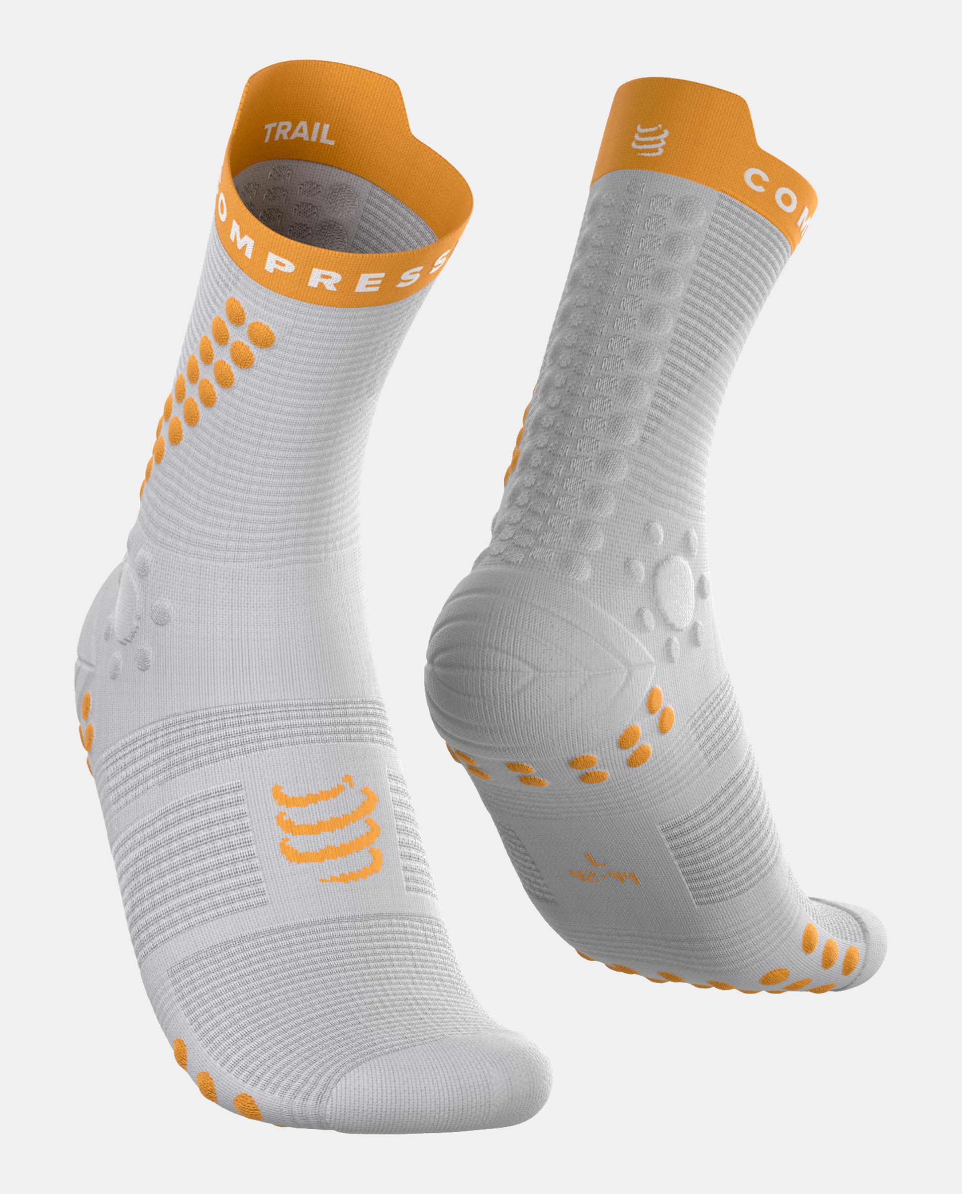 Calcetines Pro Racing Socks v4.0 Trail Compressport - Morado / Naranja Morado / Naranja-1