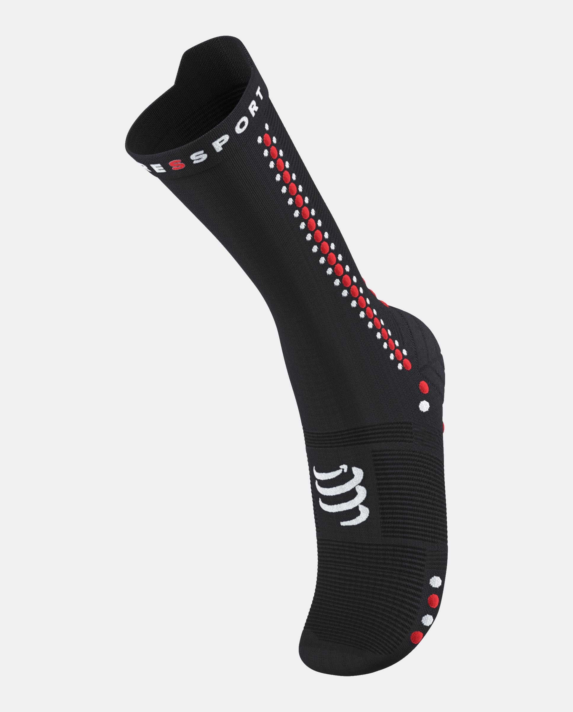 Compressport Calcetin Triatlon Adulto Pro Bike Negro / Rojo