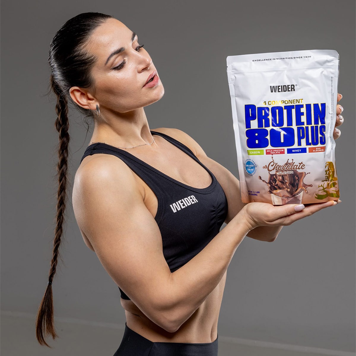 Protein 80 Plus 500 g sabor chocolate Weider 4