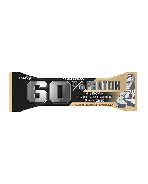 Imagem 0 de Protein Bar 60% sabor Cookies & Cream 45 g Weider