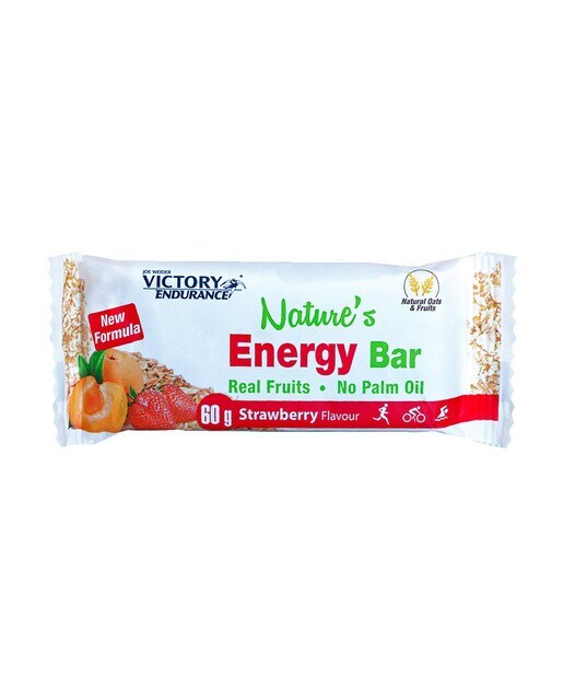 Nature`s Energy Bar 60 grs sabor Fresa Victory Endurance