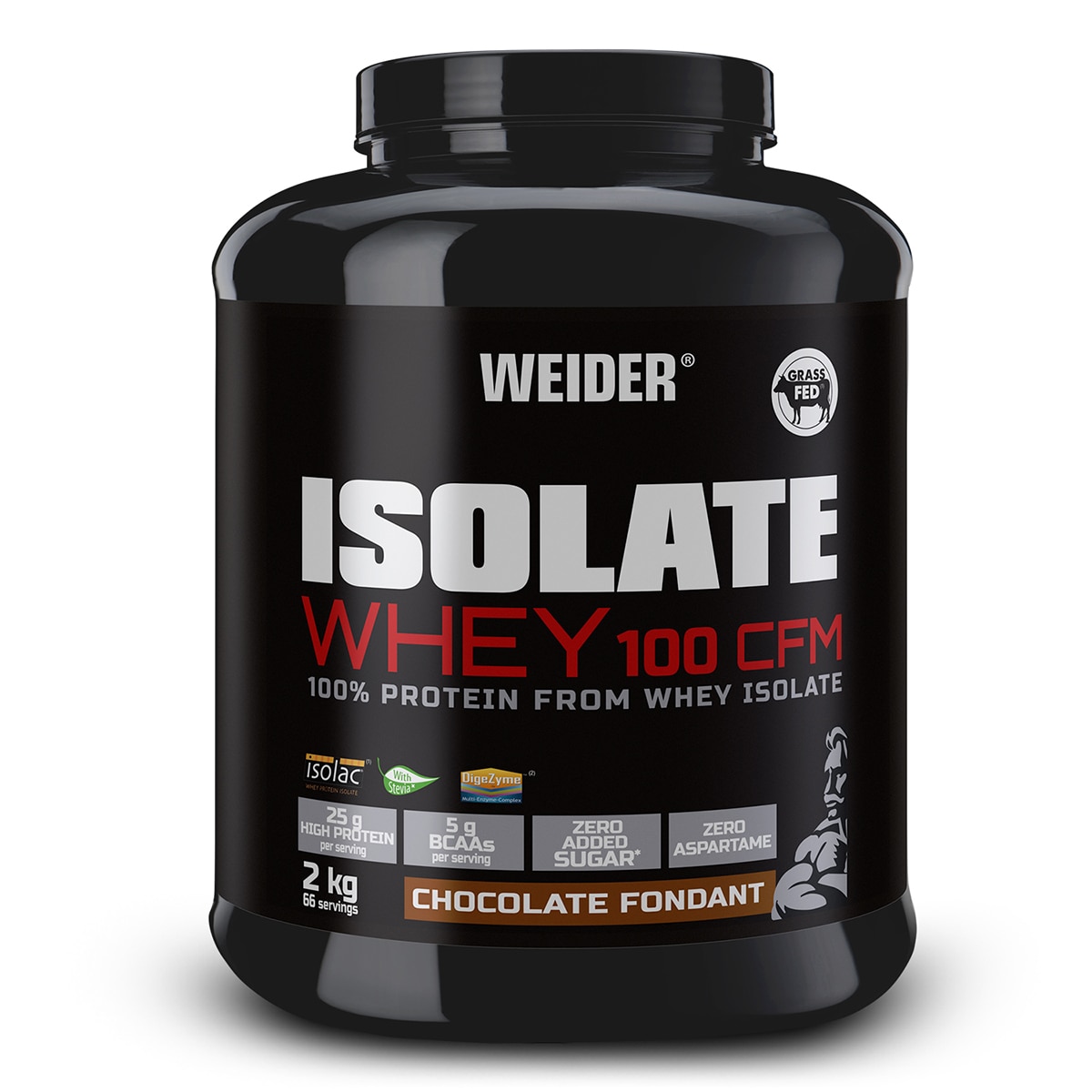Proteína Isolate Whey 100 CFM 2 kg Chocolate fondant Weider 1