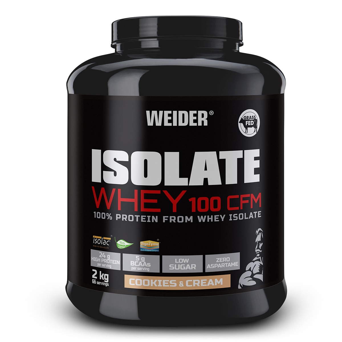 Proteína Isolate Whey 100 CFM 2 kg Cookies & Cream Weider 1