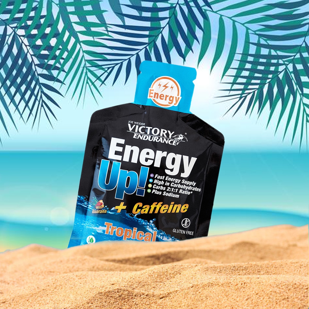 Gel Hidratos de Carbono com Cafeína Energy Up Tropical Victory - 40 g 5