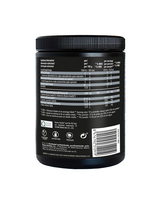 Premium BCAA 8:1:1+L-Glutamina Vegan Blue Raspberry - 500 g 2