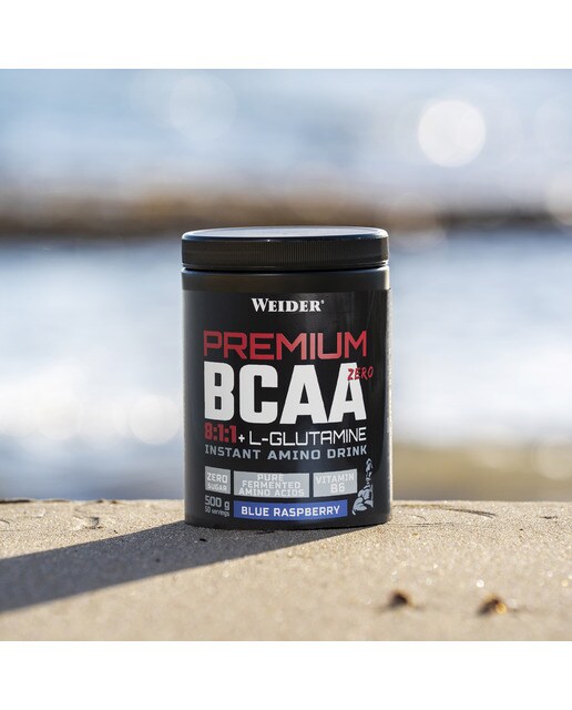 Premium BCAA 8:1:1+L-Glutamina Vegan Blue Raspberry - 500 g 4