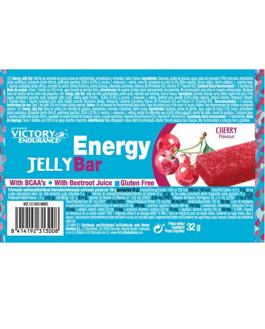 Barrita Energética de Gelatina Energy Jelly Bar Cereja - 32 g 2