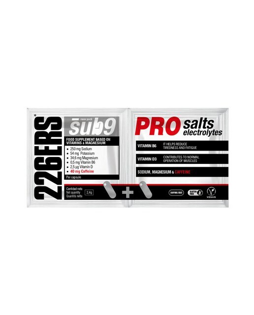 Monodosis Sales minerales con cafeína Sub9 Salts 226ERS