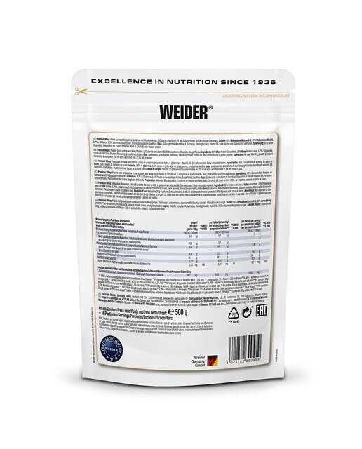 Proteína Whey 500 g Sabor Chocolate Weider Chocolate-2
