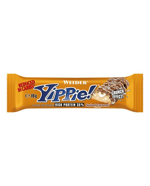 Imagem 0 de Barrita Proteica Yippie 70 g Sabor Caramelo Weider