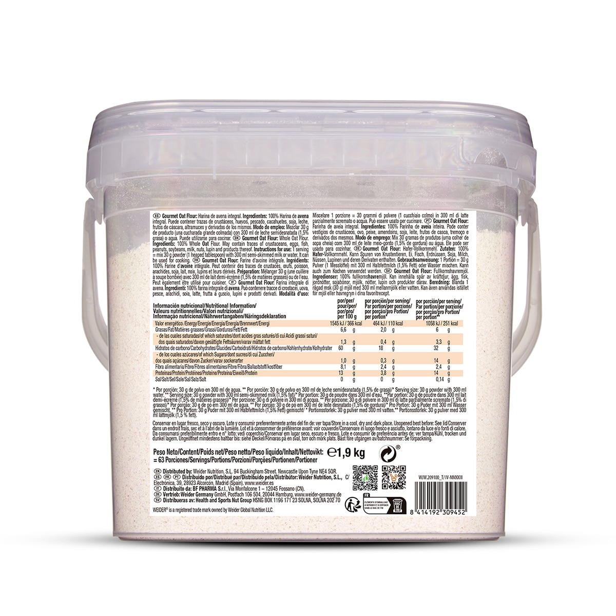 Gourmet Oat Flour Weider 2