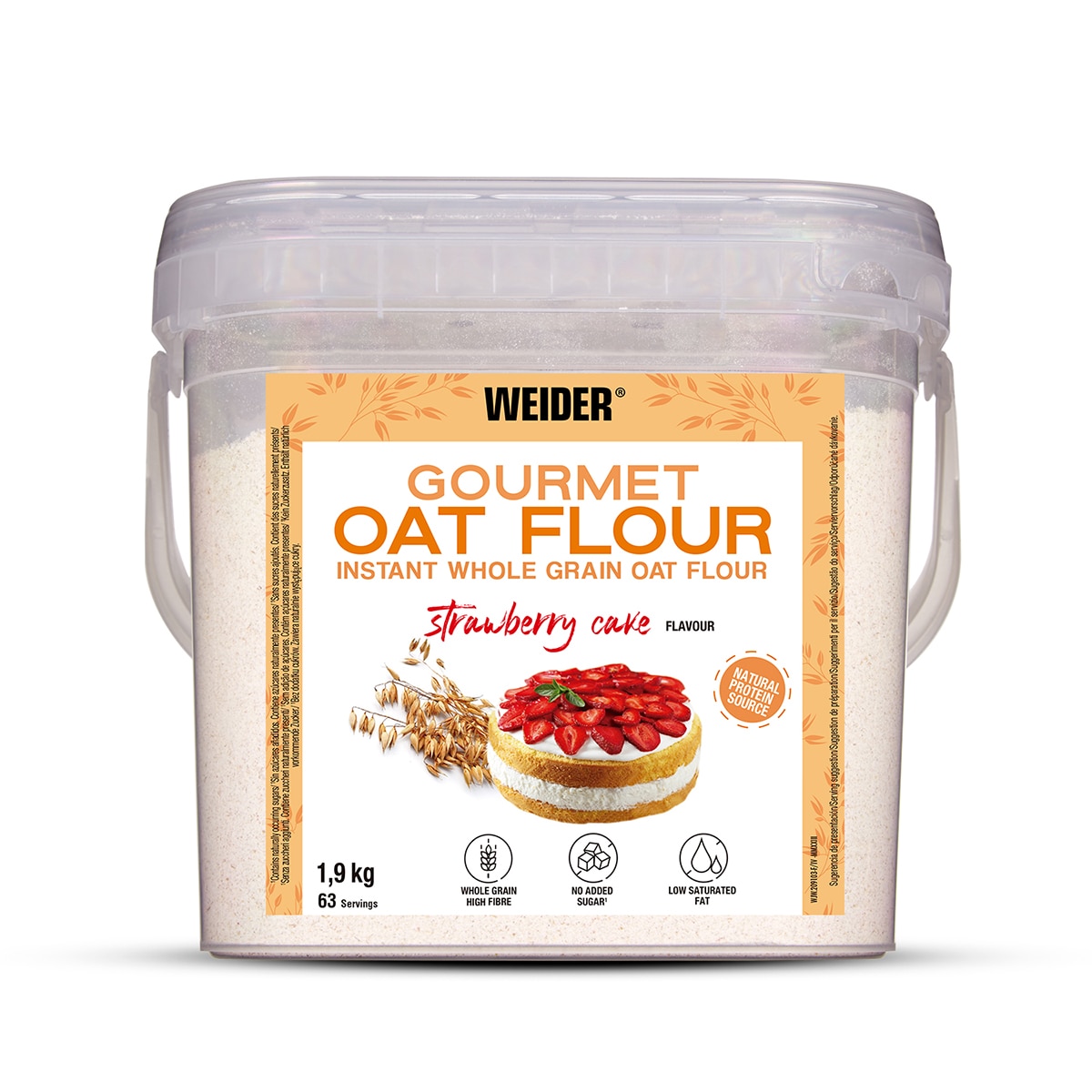 Imagem 0 de Gourmet Oat Flour Sabor Tarte de Morango Weider