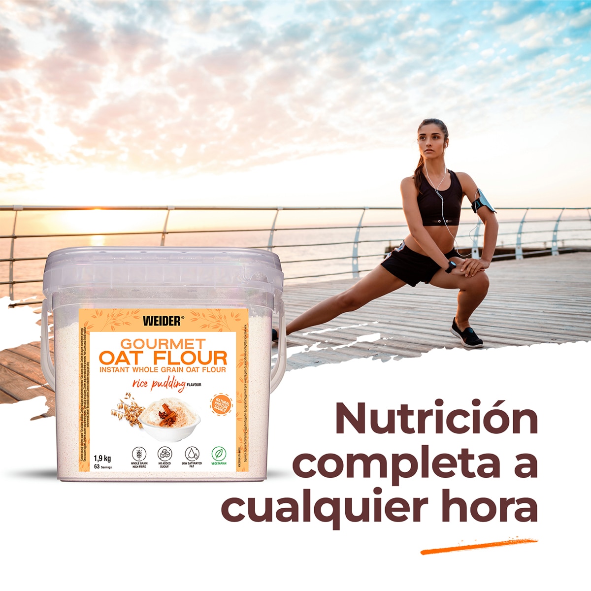 Gourmet Oat Flour Sabor Arroz Doce Weider 6