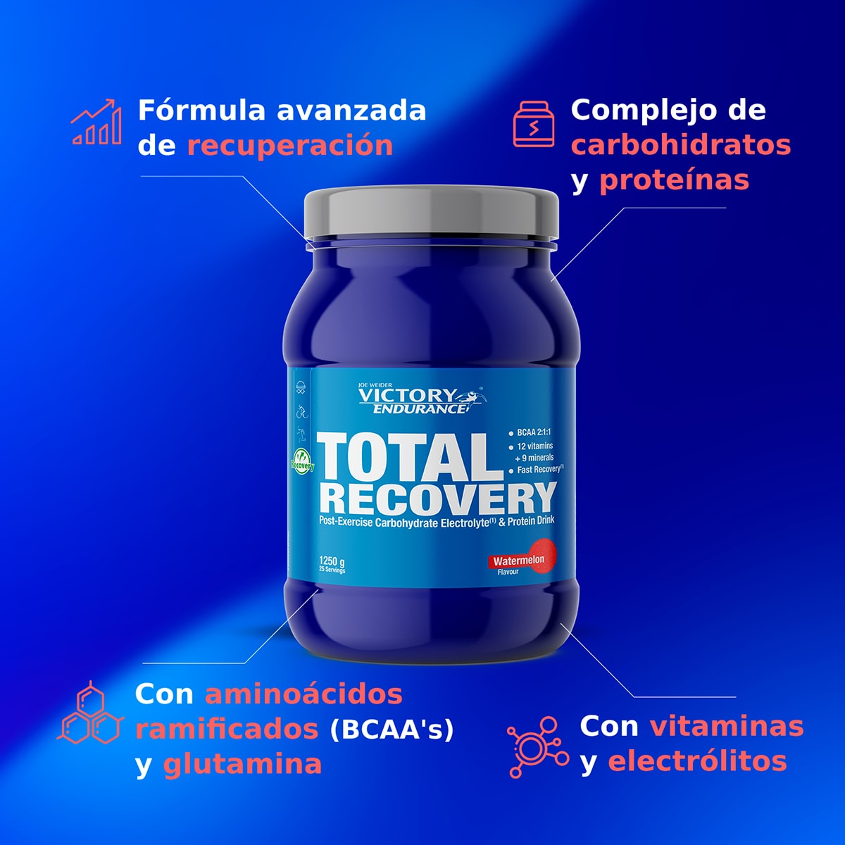 Total Recovery Sabor Melancia - 1250 g 3