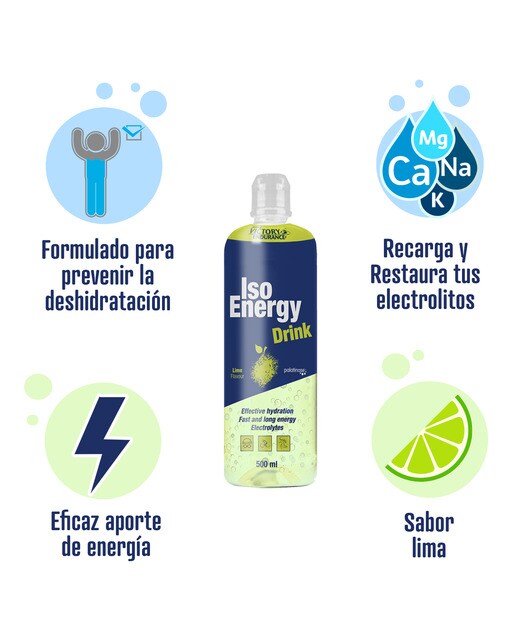 Bebida Energética ISO Sabor Lima - 500 ml Lima-2
