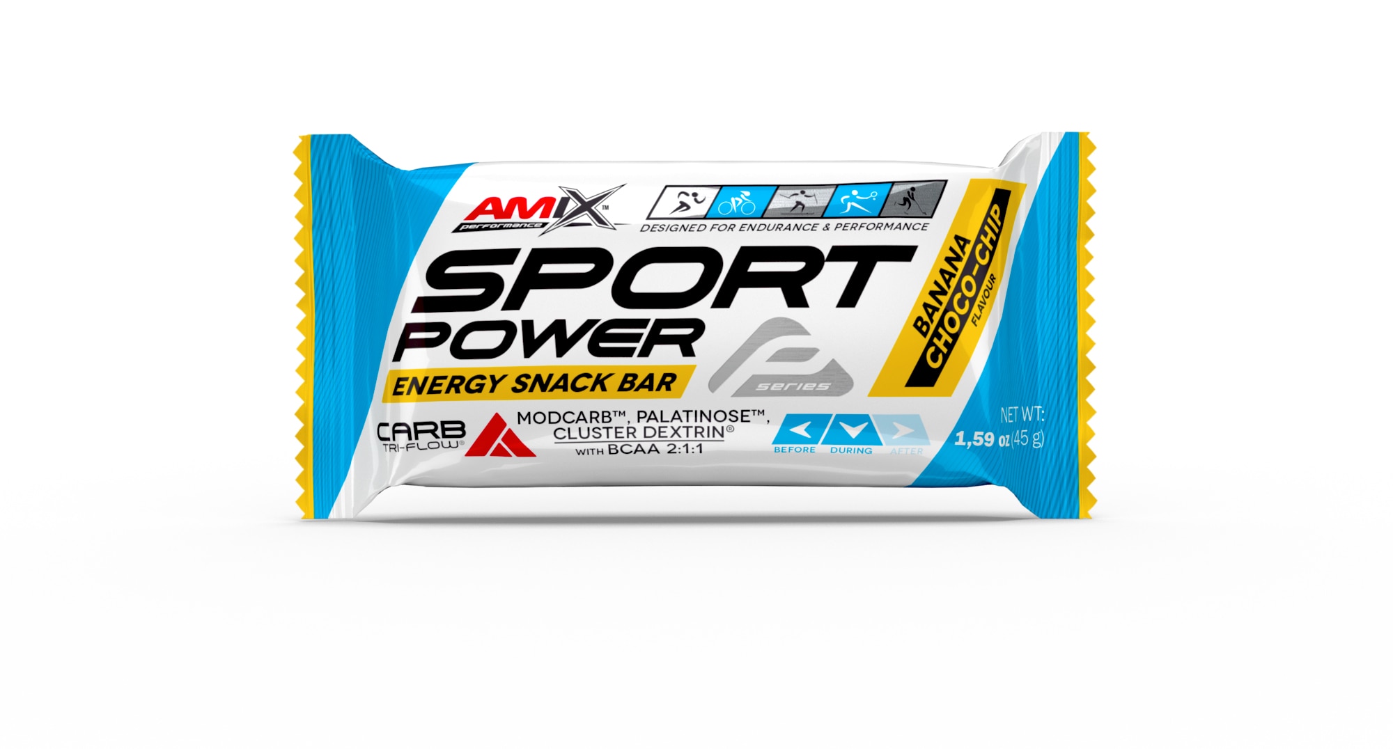 Imagem 0 de Barrita energética Sport Power Energy Snack Bar 45g Banana-Choco Amix