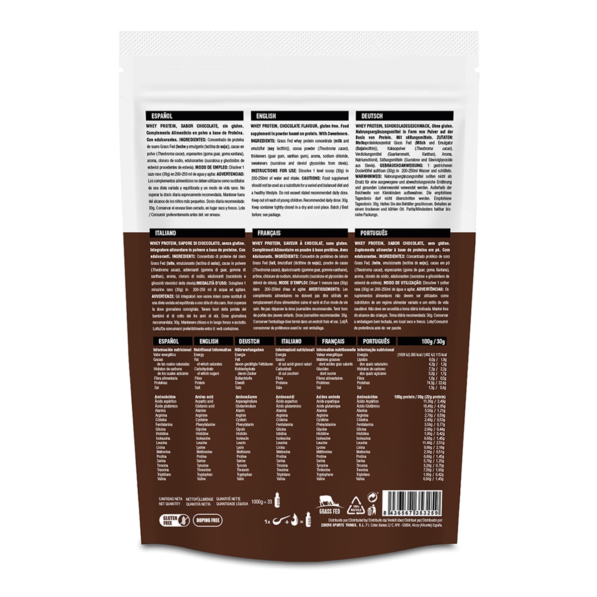 Whey Protein Chocolate 1 Kg 2