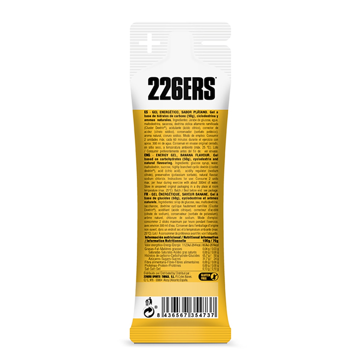 Gel Energético High Energy Gel Banana - 76 g 2