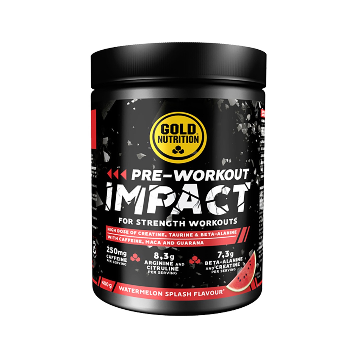Imagen 0 de Pre Entreno Impact 400g Sabor Sandia GoldNutrition
