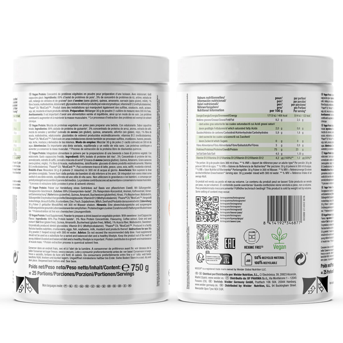 Vegan Protein Capuccino - 750 g 2