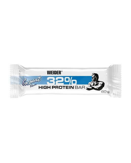 Barrita de proteína 32% Protein Bar Coco 60g Weider