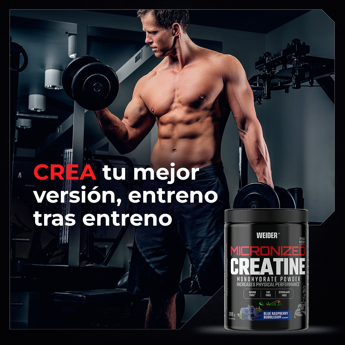 Creatina Non Creapure 200 Mesh Sabor Mirtilos - 300 g Mirtilo-8