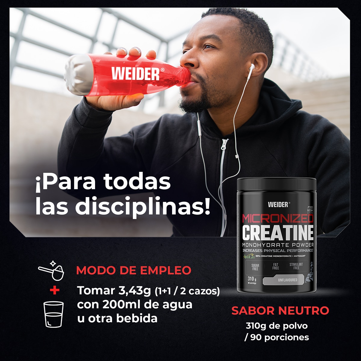 Creatina Micronized Creatine 310 g 4