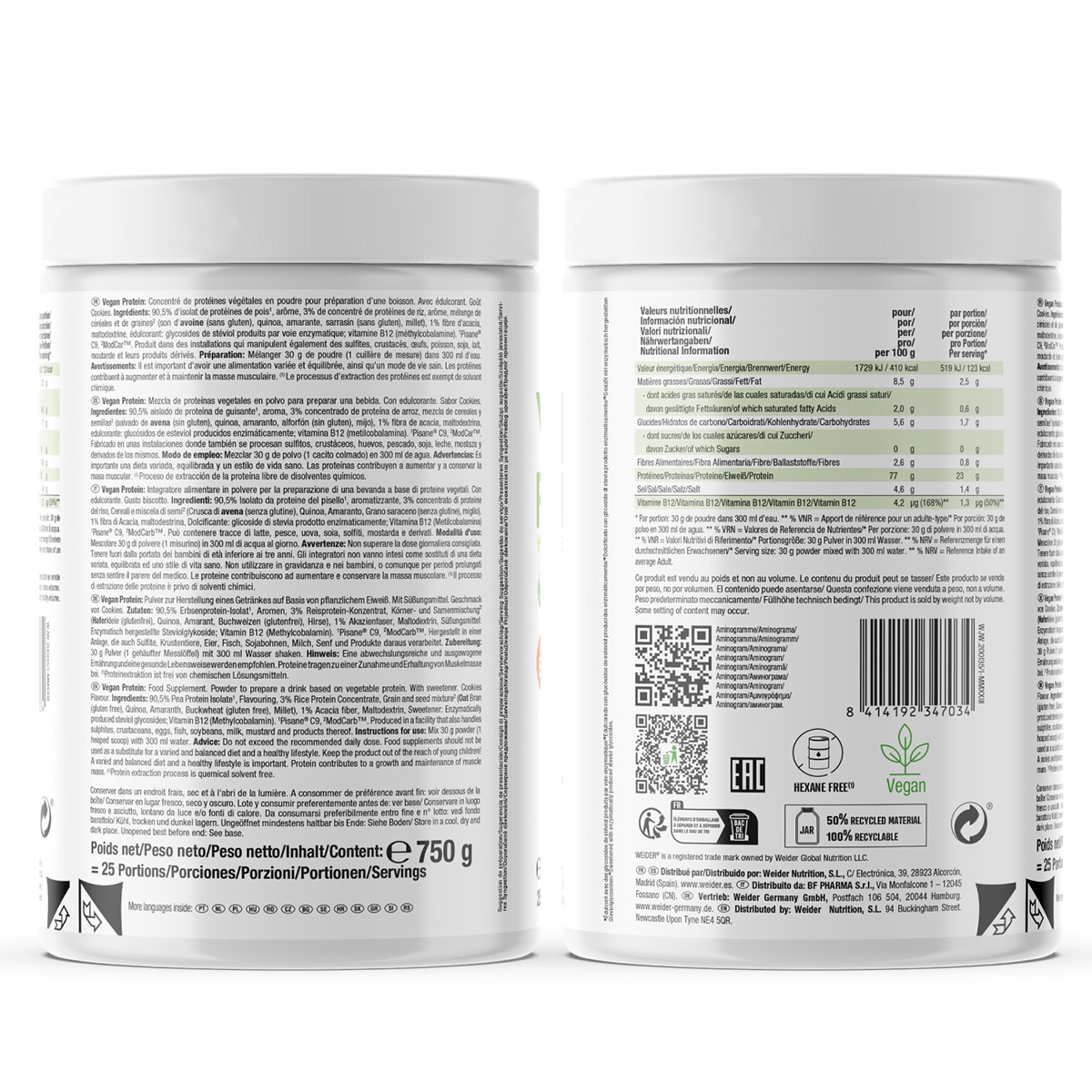 Vegan Protein Cookies - 750 g 2