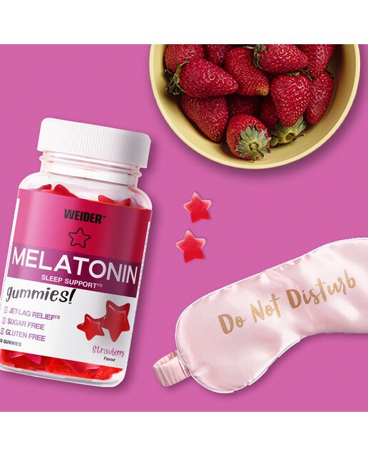 Frasco de Gomas Melatonin Morango-5