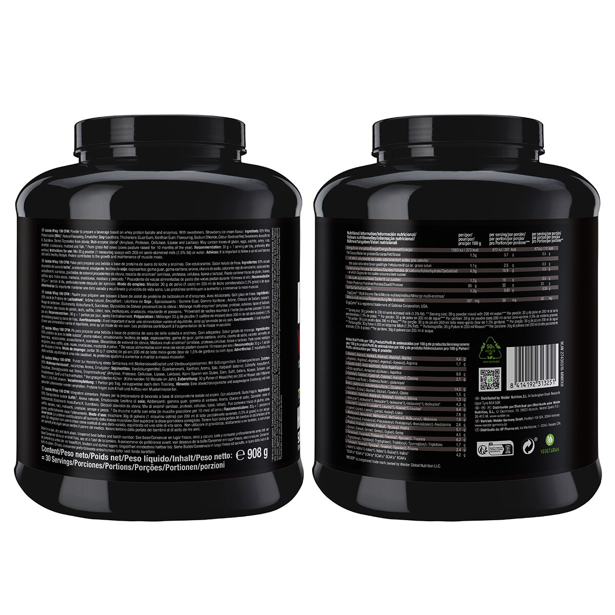 Isolate Whey 100 CFM Morango - 908 g 2