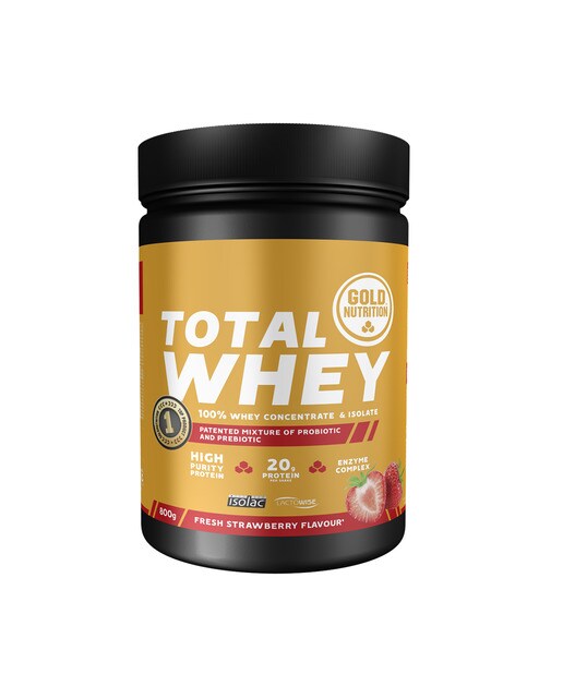 Proteína Total Whey Sabor Morango - 800 g 1