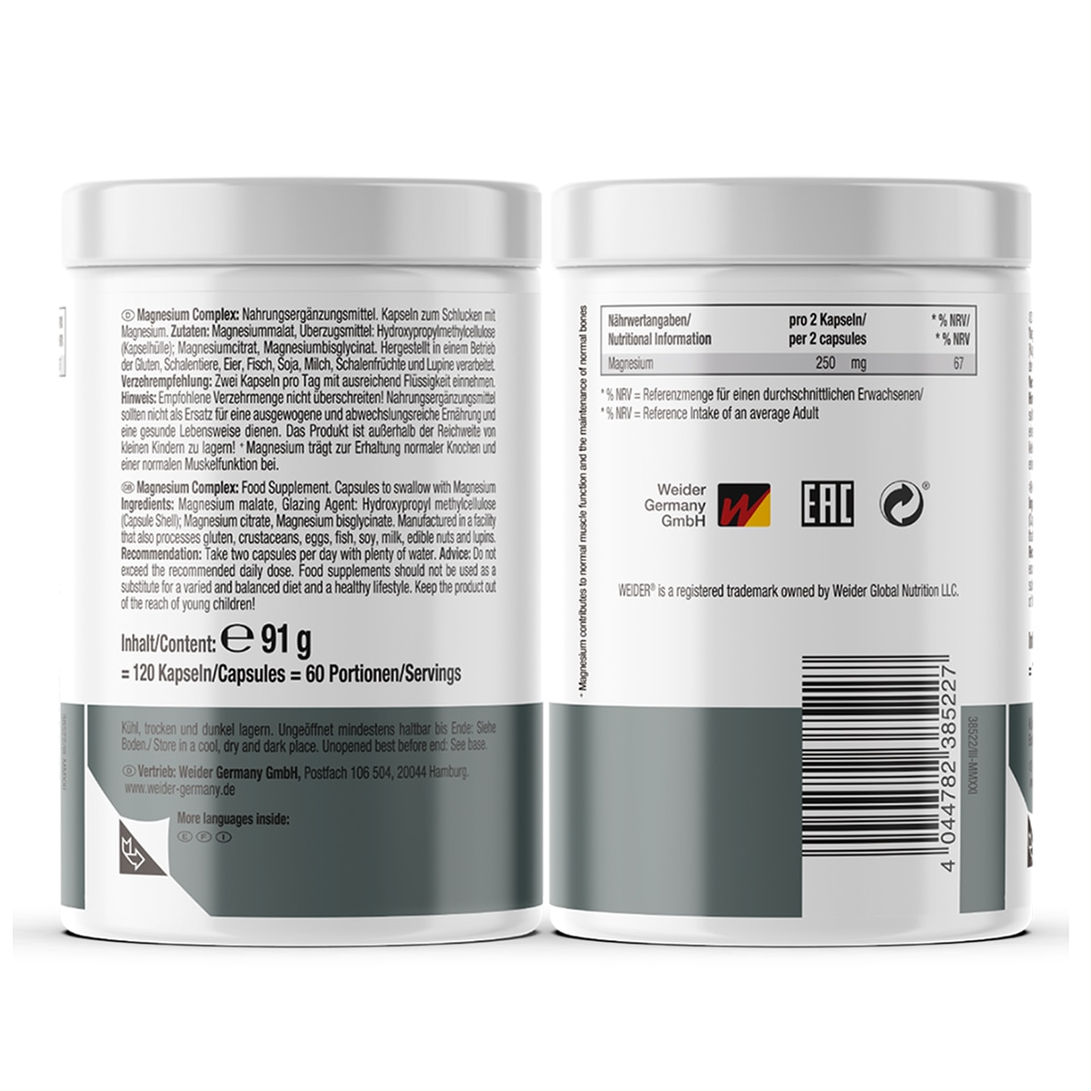 Magnesio Complex Weider 2