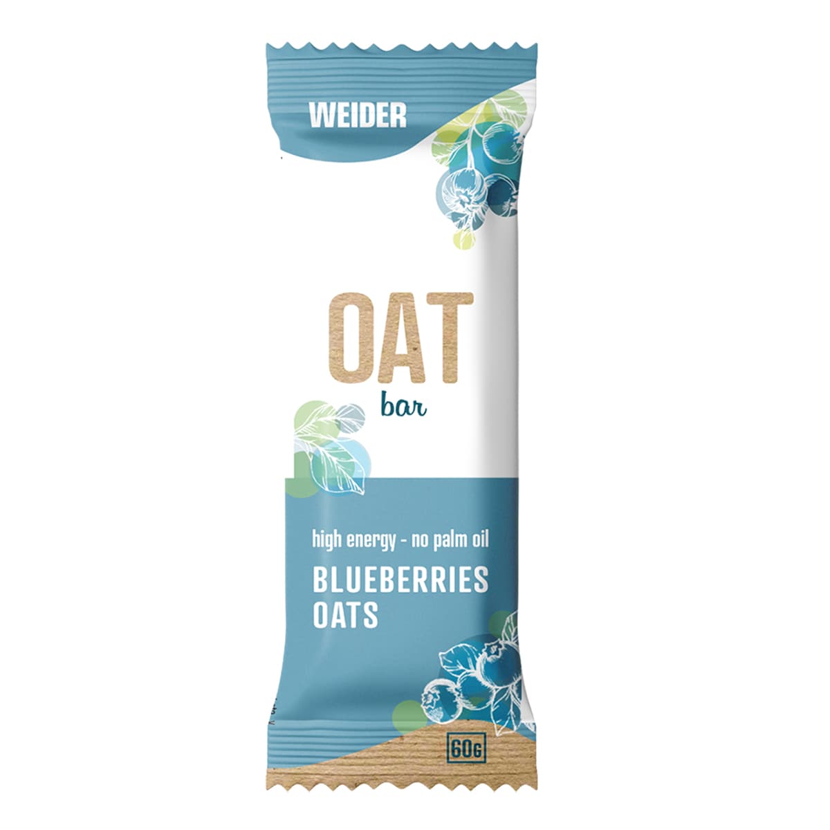 Oat Bar Blueberry 60G Weider 1