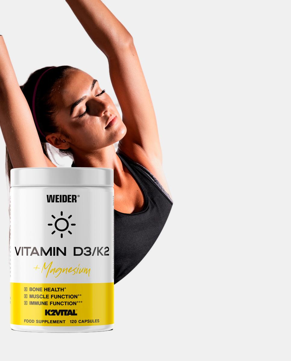 Vitamina D3/K2 120Caps Weider Branco-3