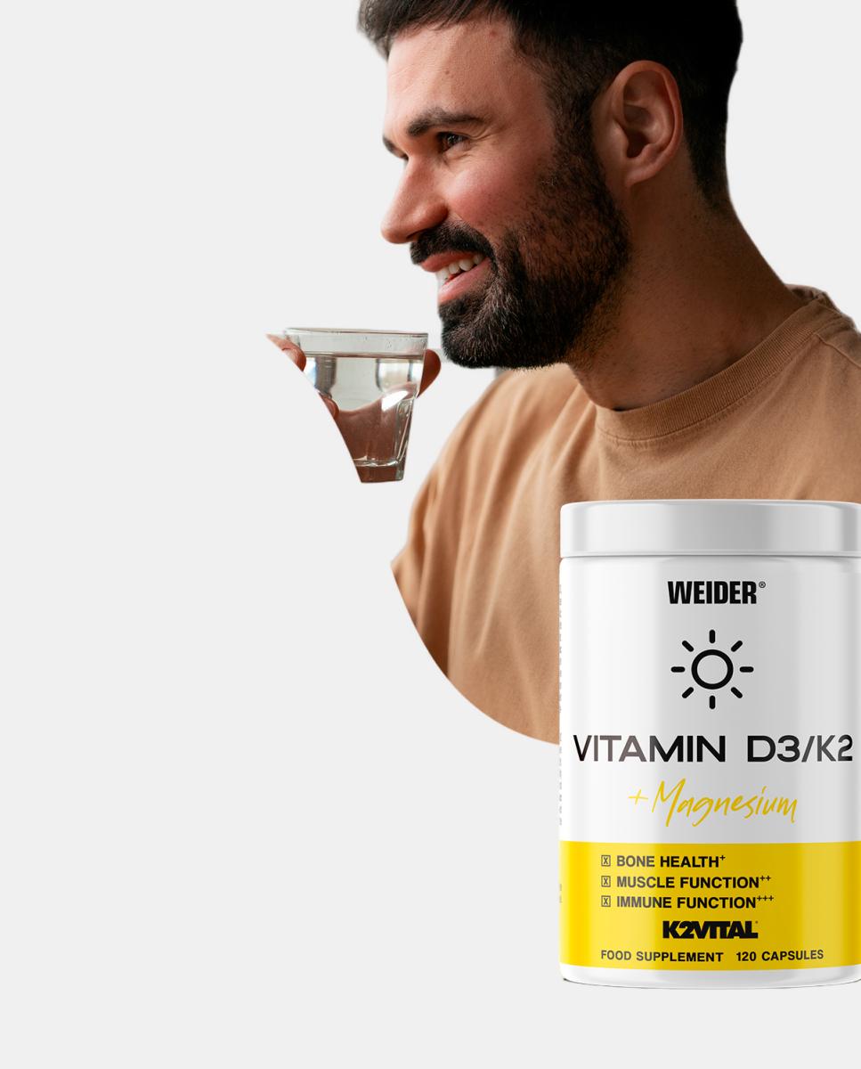 Vitamina D3/K2 120Caps Weider Branco-5
