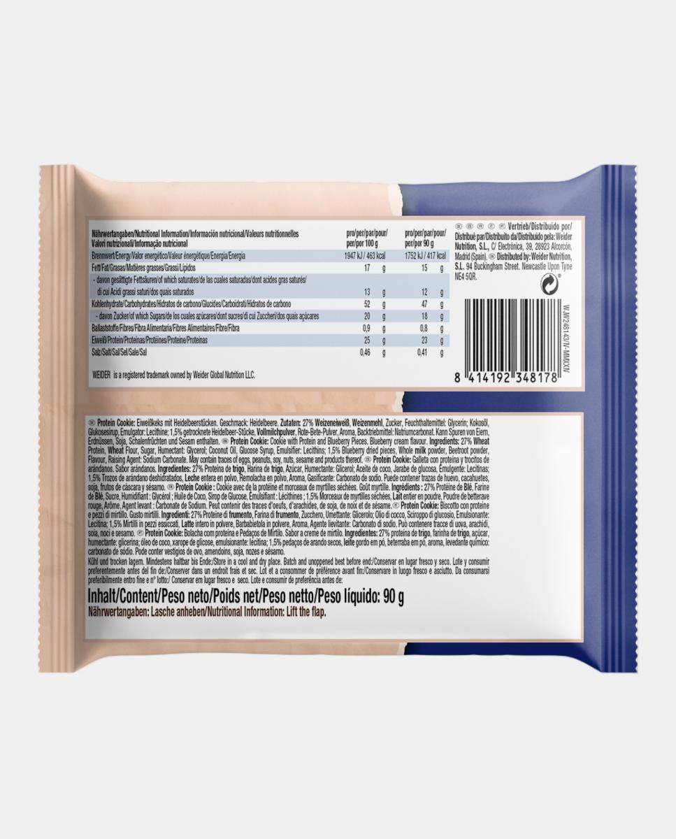 Bolachas de Proteína com Creme de Mirtilos Weider 2