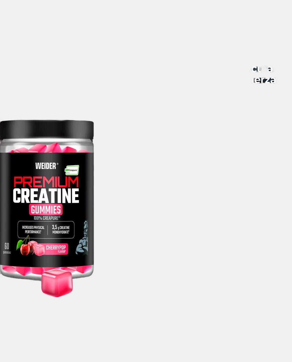 Creatina em pó Premiun 60 Gomas Cherry 375 g Weider 3