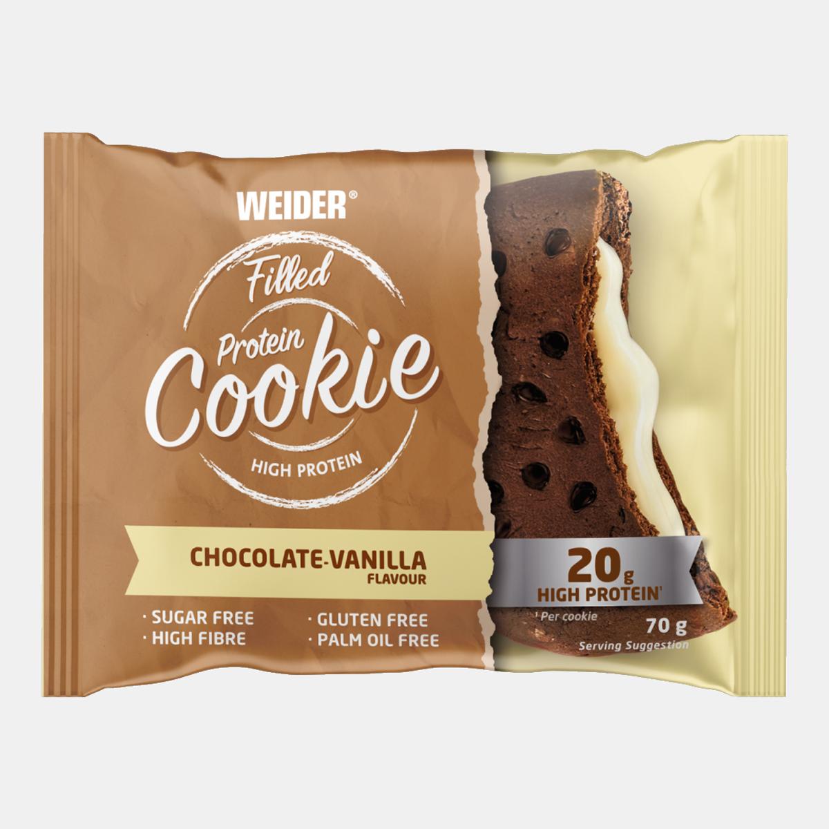 Imagem 0 de Bolachas de proteína de chocolate e baunilha 70g Weider