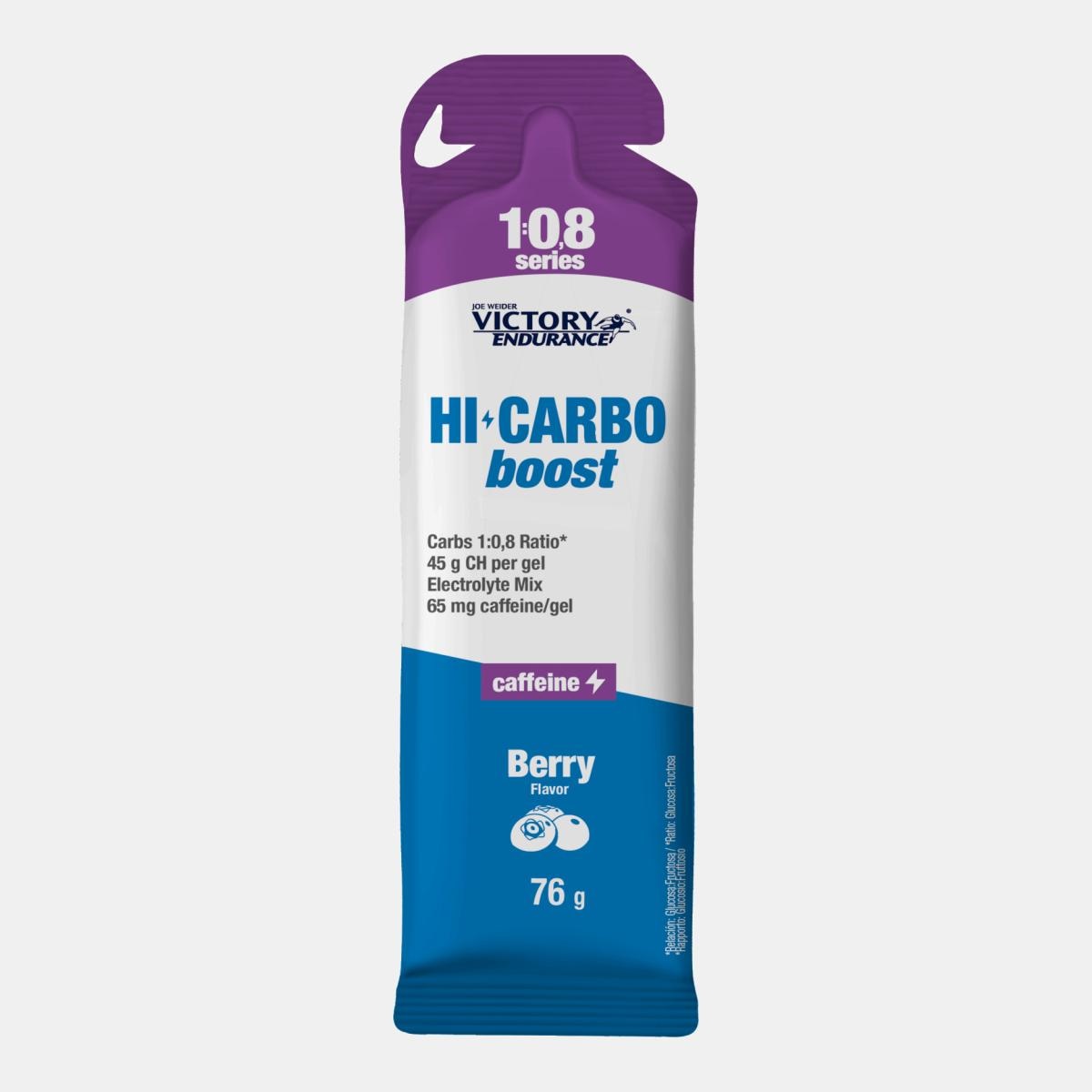 Imagem 0 de Gel com elevado teor de hidratos de carbono na proporção de 1:0,8, HI CARBOBOOST 1.0.8 GEL 76G BERRY CAFFEINE da VICTORY ENDURANCE