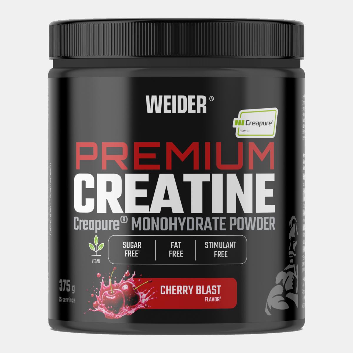 Imagem 0 de Creatina monohidrato 100% Creapure Premium Creatine 375g Cherry Blast Weider