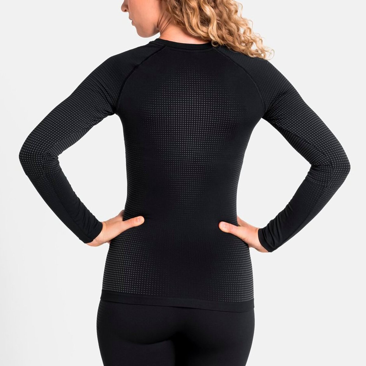 T-shirt de Mulher Performance Warm Preto-4